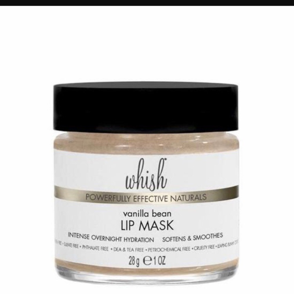 👄WHISH BEAUTY VANILLA BEAN LIP MASK WITH BAKUCHIOL!